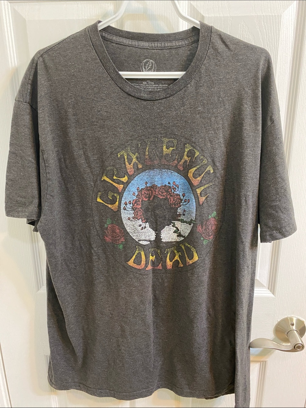 Grateful Dead Bertha Circle Vintage Wash Grey Men’s T-Shirt Size XXL Fan Dad